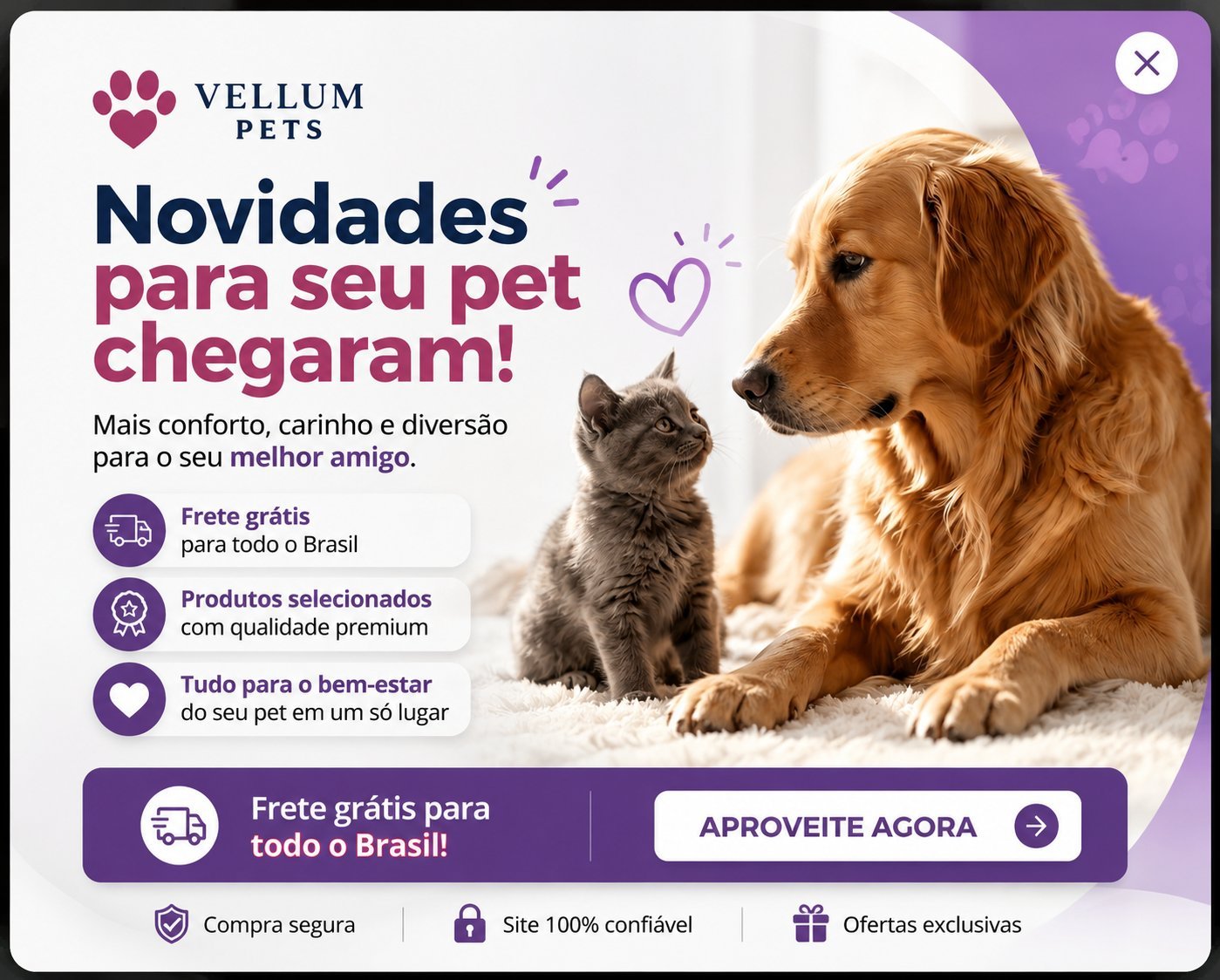 Novidades Vellum Pets
