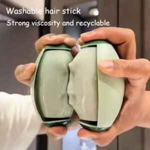 Rolo Removedor de Pelos Reutilizável e Lavável – Super Adesivo para Roupas e Sofás