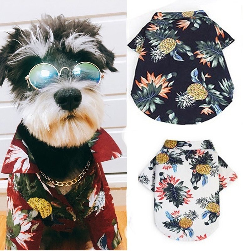 Camisa Estilo Havaiana para Cães – Diversas Estampas de Verão