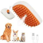 Escova Vaporizadora Recarregável USB para Cães e Gatos