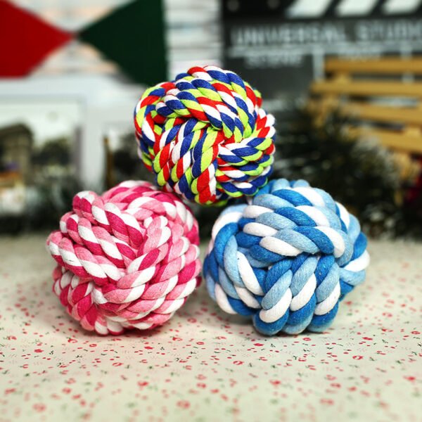 Bola de Corda de Algodão Colorida – Cães