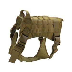 Colete Tático K9 para Cães — Nylon 1000D Impermeável Estilo Militar