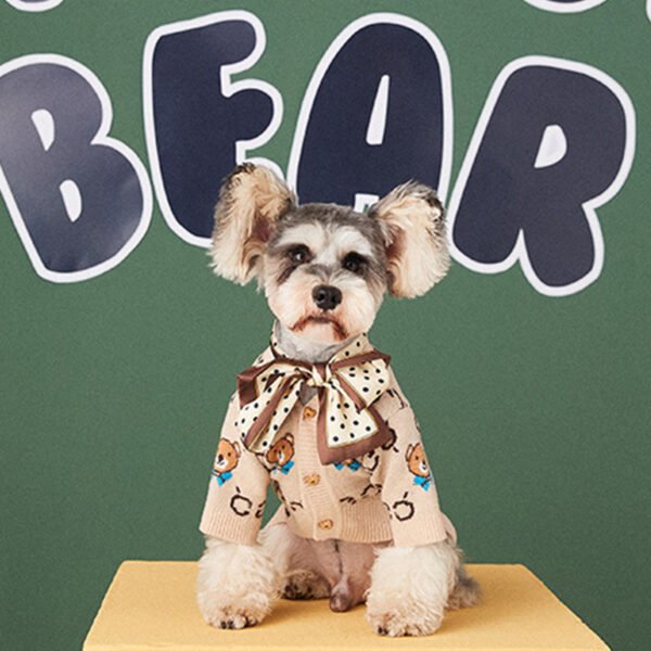 Cardigan Suéter para Teddy, Schnauzer e Pomerânia
