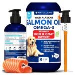 Óleo de Salmão Artullano para Cães Suplemento Ômega 3 para Pele e Articulações