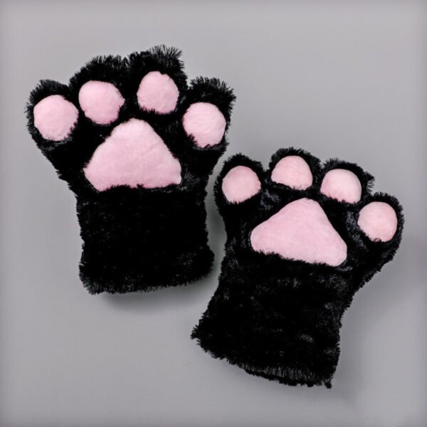 Luvas de Patinha de Gato para Cosplay – Pelúcia Japonesa Fofa