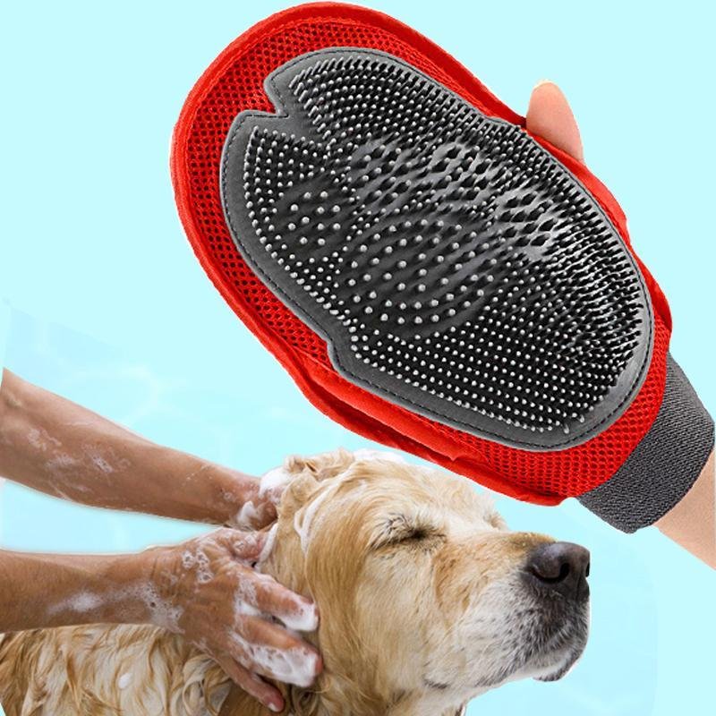 Luva de Massagem e Escovação para Cães