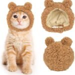 Chapéu de Urso para Gatos e Pets Pequenos – Acessório Fofo