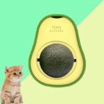 Bola de Catnip Abacate com Rotação 360° - Brinquedo Multifuncional para Gatos