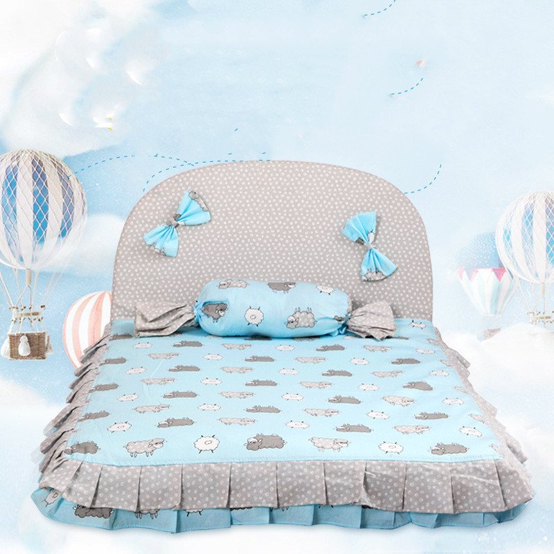 Cama Quadrada Removível de Algodão para Pets — Lavável na Máquina