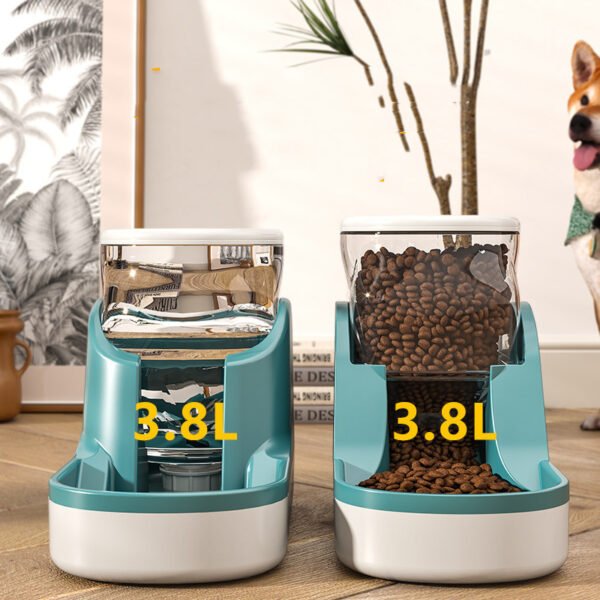 Comedouro e Bebedouro por Gravidade Prático 3.8L – Cães e Gatos