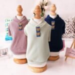 Suéter Casual de Duas Pernas para Cães – Rosa Lótus, Branco Creme e Azul Marinho