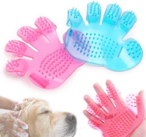 Luva de Banho e Massagem em Silicone para Pets