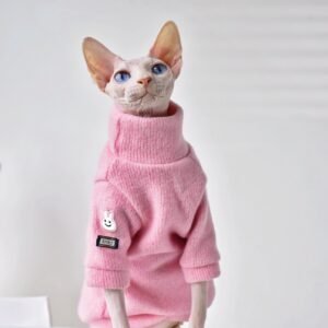 Casaco de Inverno para Gatos sem Pelo – Quentinho e Macio
