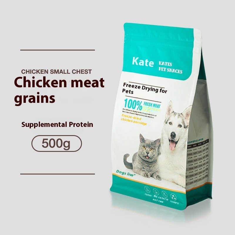 Peito de Frango Liofilizado para Cães e Gatos – Petisco Monoproteico 100% Puro (500g)
