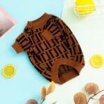 Suéter Estilo Moda com Letras Double F para Cães