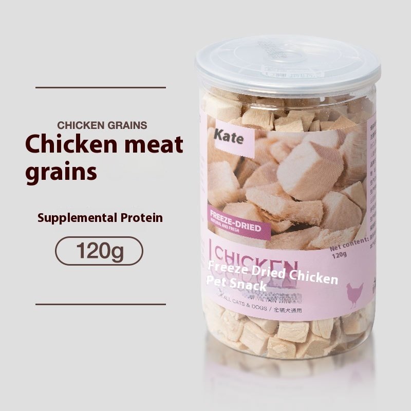 Friandises de filet de poulet lyophilisé pour chiens et chats