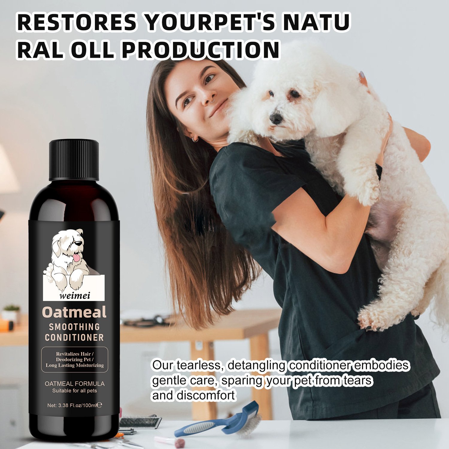 Condicionador e Shampoo Nutritivo para Pelo de Pets — 100ml