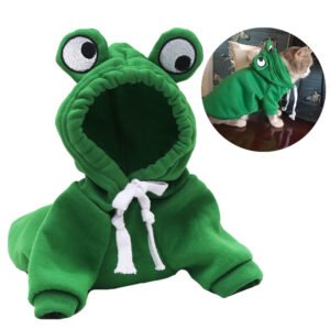 Moletom Fantasia de Sapo para Gatos e Cães – Halloween e Dia a Dia