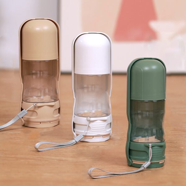 2-in-1 Portable Dog Water Bottle and Foldable Travel Bowl