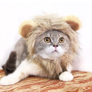 Juba de Leão Peruca para Cães e Gatos — Fantasia Halloween