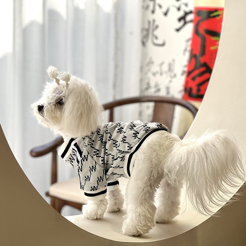 Jaqueta com Zíper para Pets — Casaco de Inverno Estilo Teddy