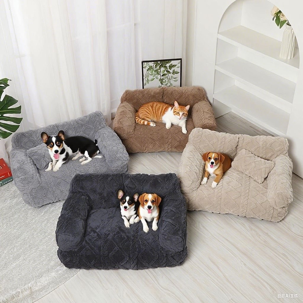 Sofá Cama Aquecido para Cães — Removível e Lavável na Máquina