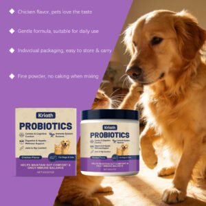 Probiótico Kriath para Cães e Gatos – Cuidado Intestinal Avançado e Equilíbrio Diário