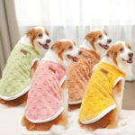 Roupa de Inverno Xadrez com Etiqueta de Couro para Pets — Do PP ao 8XG