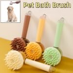 Escova de Banho 3 em 1 com Massagem para Cães e Gatos