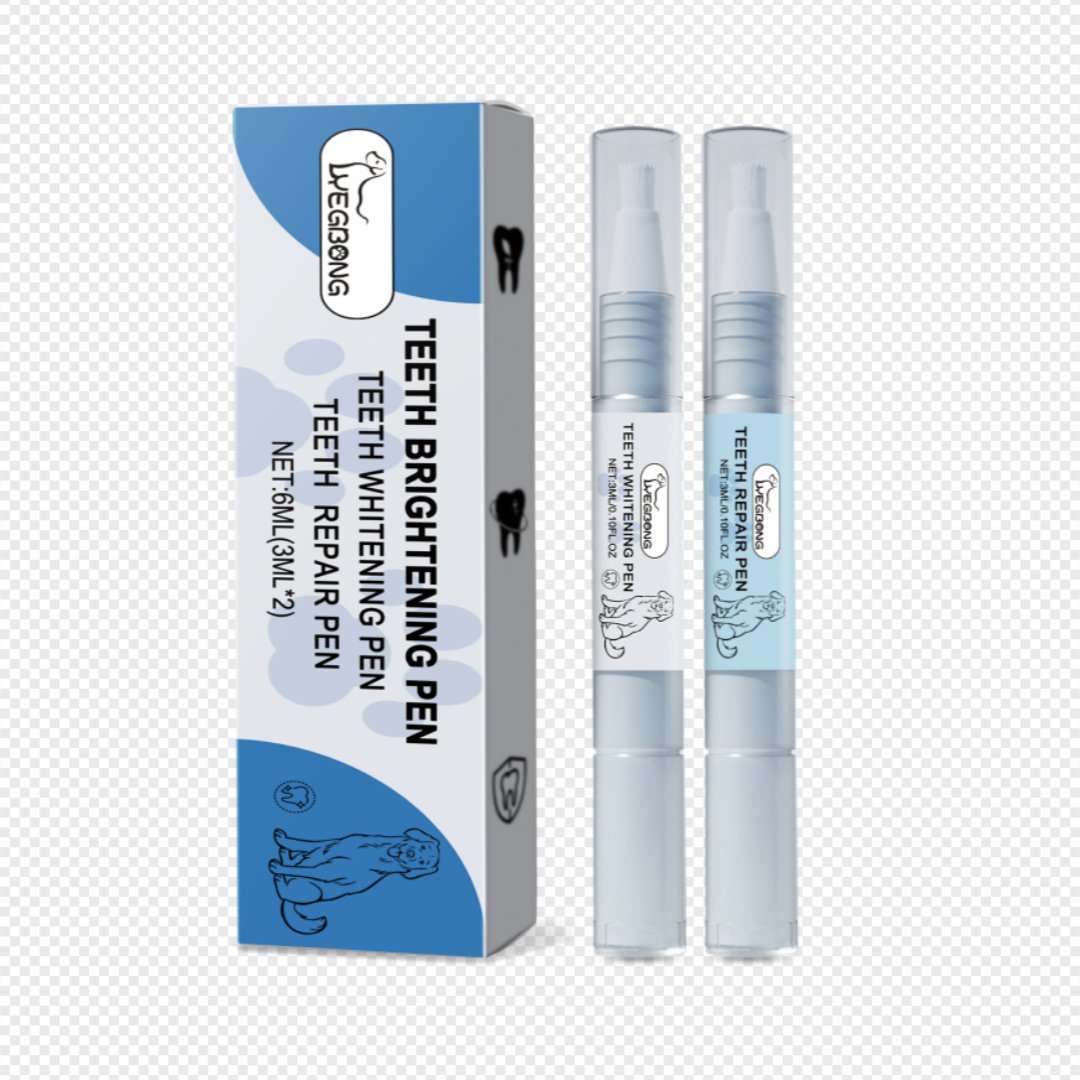 Kit Caneta Clareadora e Reparadora de Dentes para Pets