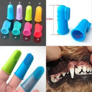 Dedeira Escova de Dentes para Pets - Silicone Macio