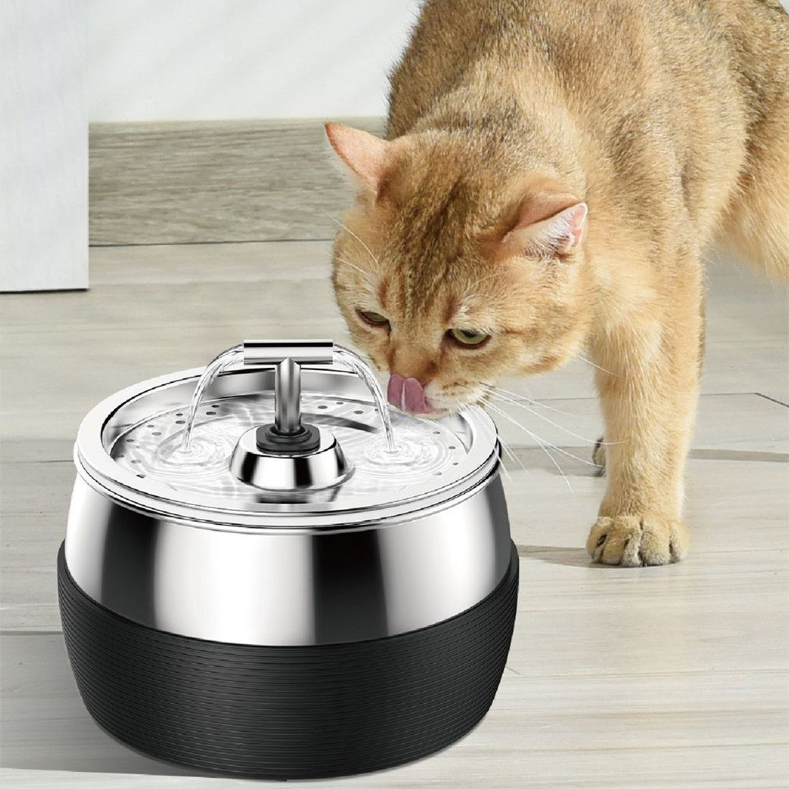 Bebedouro Automático de Aço Inox com Fluxo Silencioso de Água – Gatos
