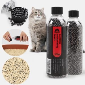 Desodorizador para Areia de Gato em Pérolas de Carvão Ativado (300g)