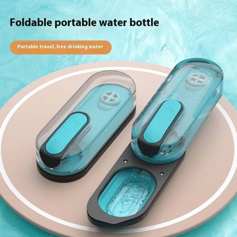 Comedouro e Bebedouro de Silicone Dobrável Portátil para Viagem – Cães e Gatos