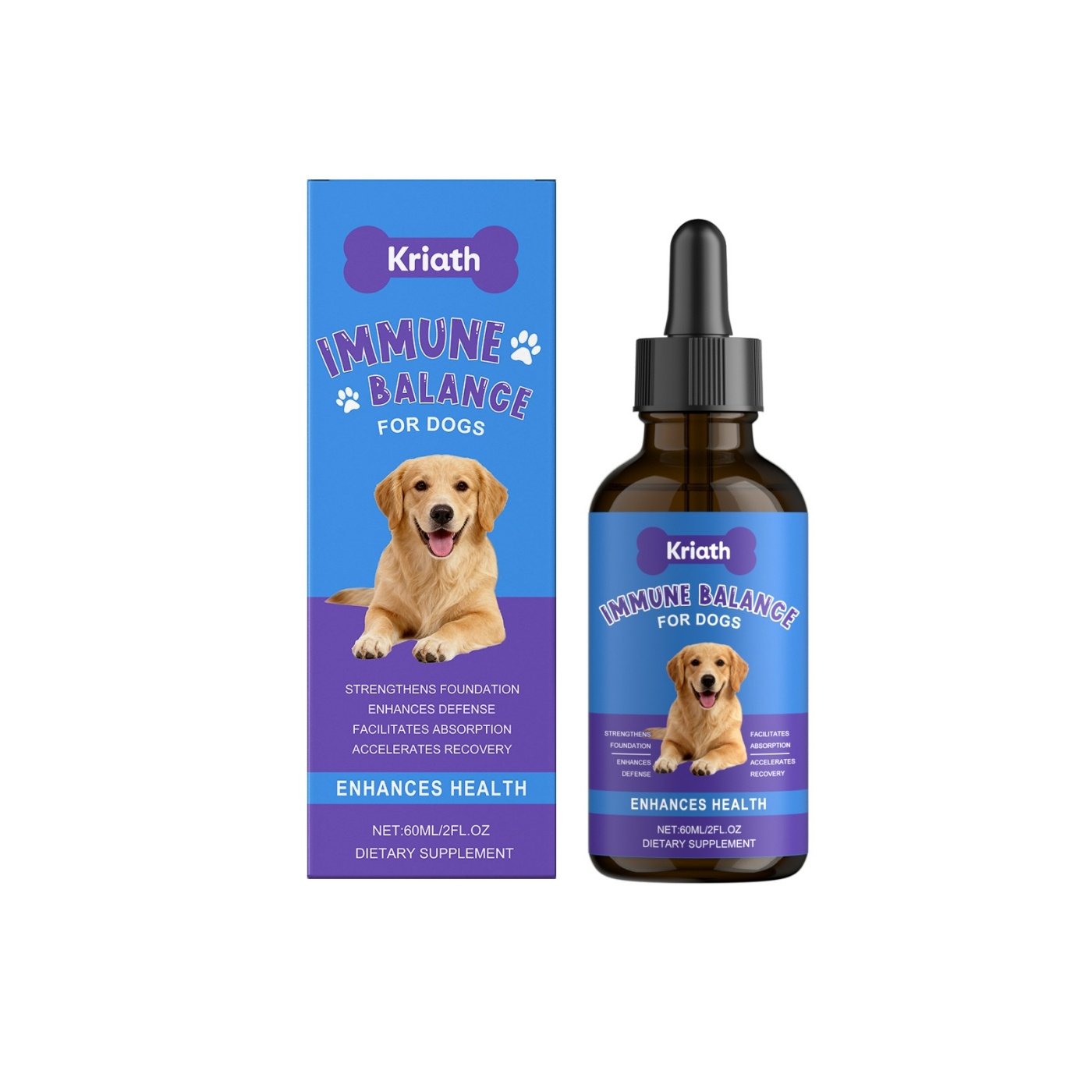 Suplemento Líquido Organizador de Imunidade para Cães – Defesa Avançada e Fortalecimento Biológico (60ml)