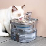 Fonte Bebedouro de Aço Inoxidável 304 com Circulação Automática - Gatos e Cães