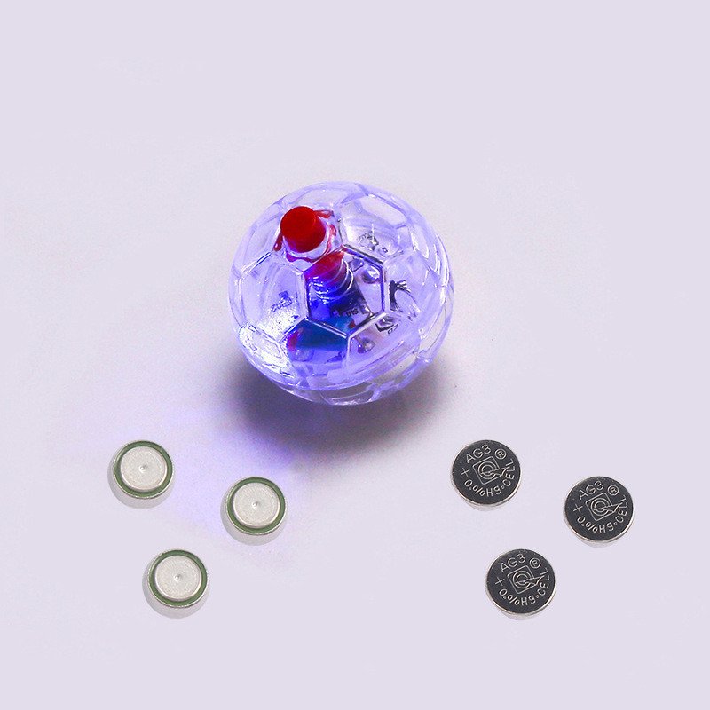Pelota transparente con luz LED para perros y gatos