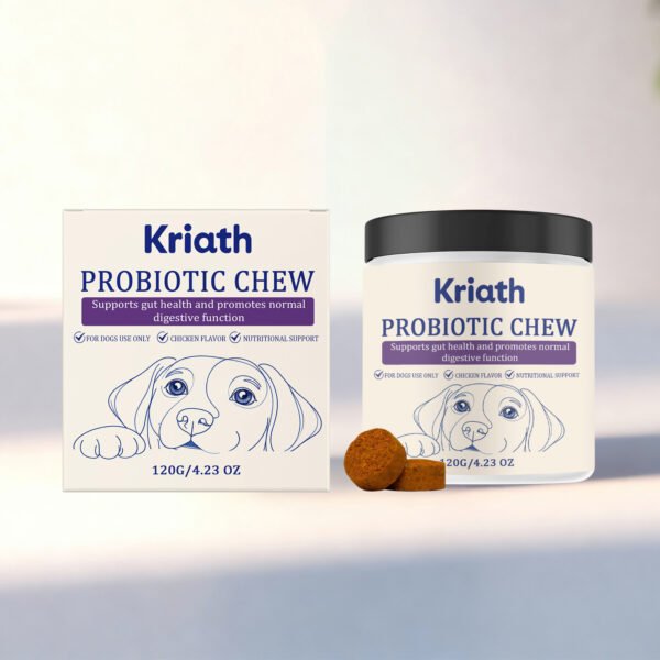 Comprimidos Mastigáveis de Probióticos para Cães – Fórmula Suave