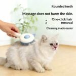 Escova Autolimpante para Gatos – Remove Pelos Soltos com Facilidade
