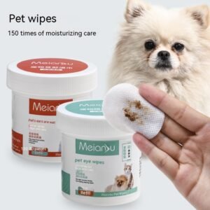 Lenços Umedecidos para Limpeza de Ouvidos e Olhos de Pets