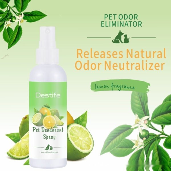 Spray Perfumado Desodorizante para Cães e Gatos — Aroma Limão