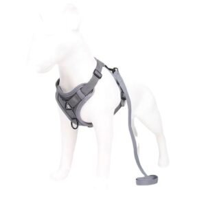 Guia Peitoral Refletiva Antiderrapante para Cães – Estilo Colete