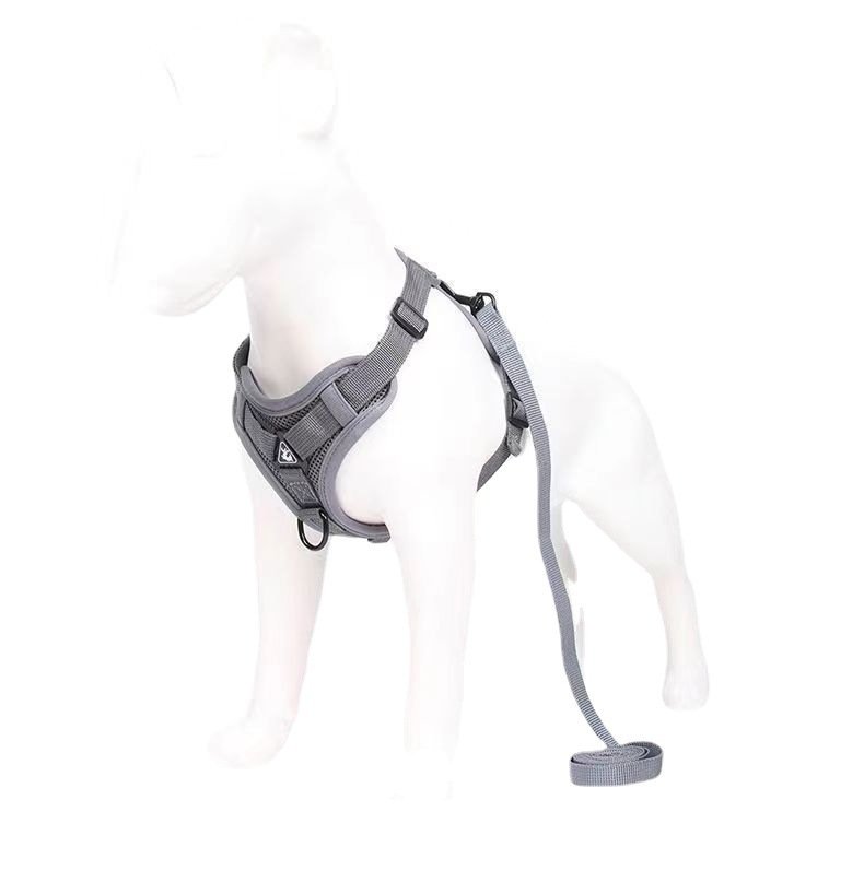 Guia Peitoral Refletiva Antiderrapante para Cães – Estilo Colete