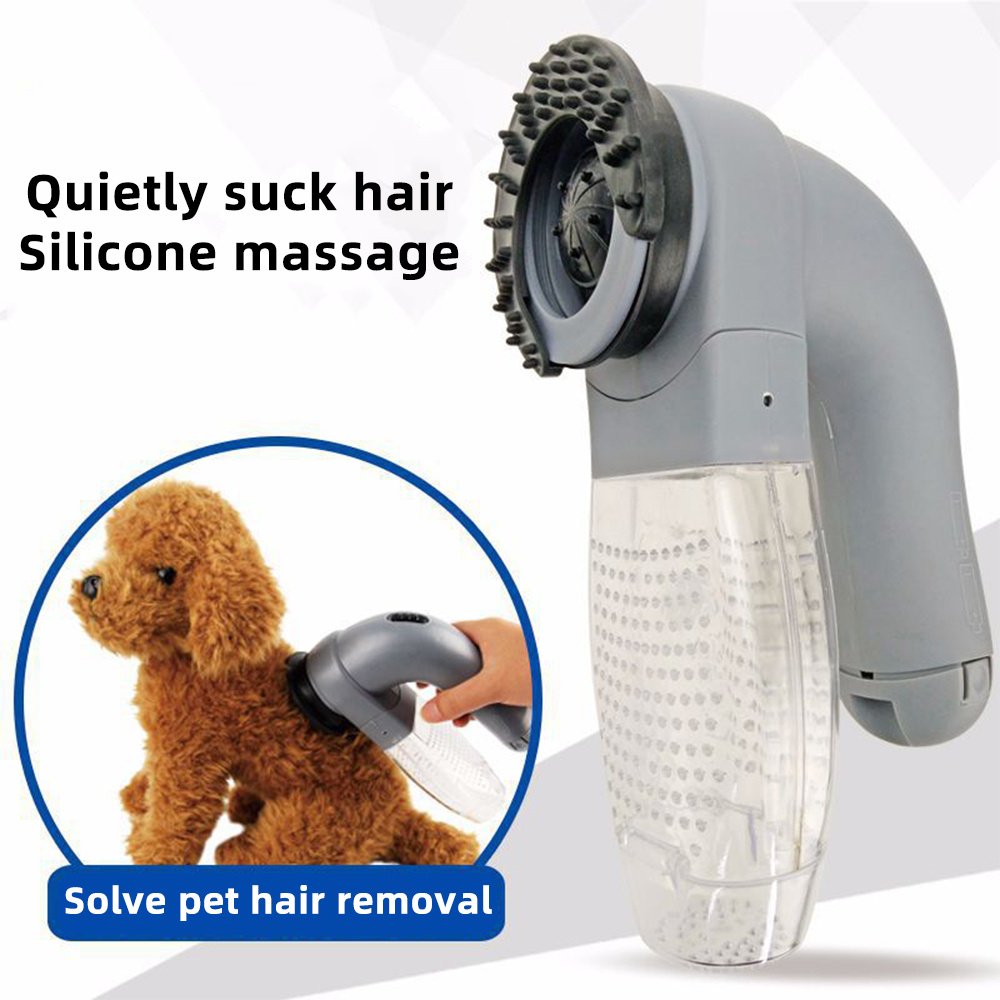Aspirador e Massageador Elétrico para Pelos de Pets