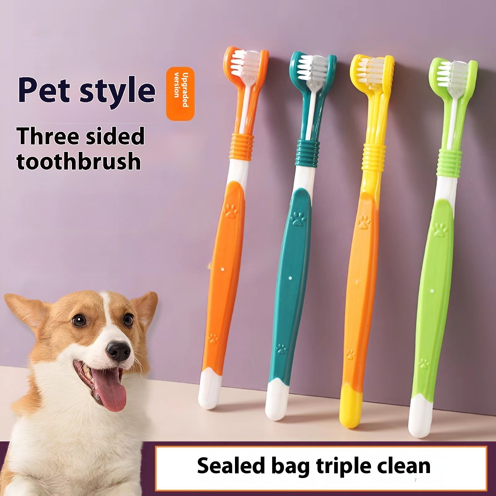 Kit Escova de Dentes para Pets