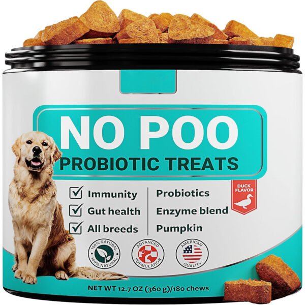 Suplemento Probiótico Antifágico – Fim do Hábito de Comer Fezes (180 Petiscos)