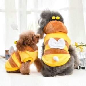 Fantasia Abelhinha para Pets — Roupa de Inverno para Cães e Gatos