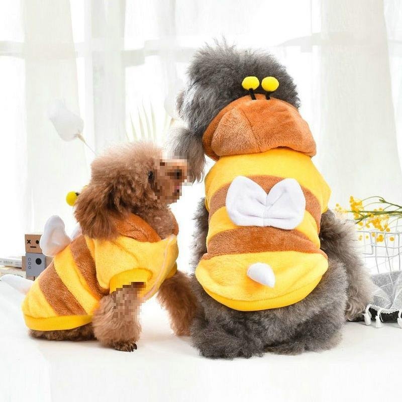 Fantasia Abelhinha para Pets — Roupa de Inverno para Cães e Gatos