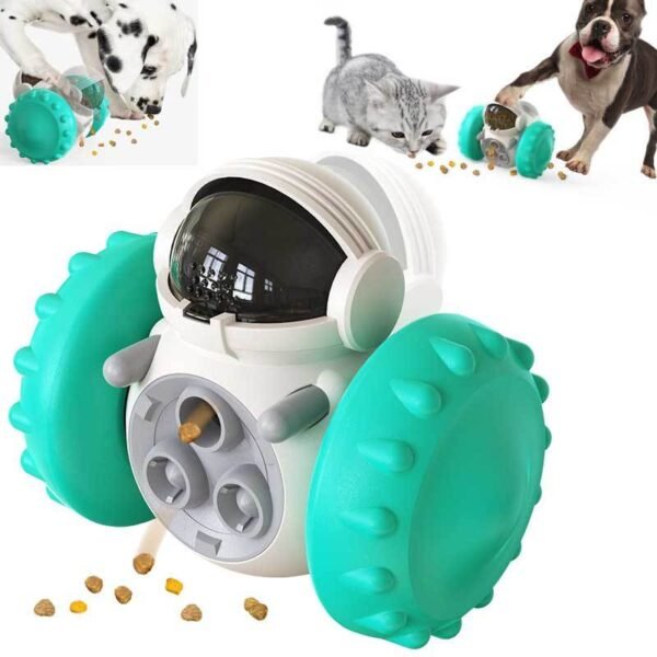 Carrinho Equilibrista Interativo com Dispenser de Petisco – Gatos e Cães