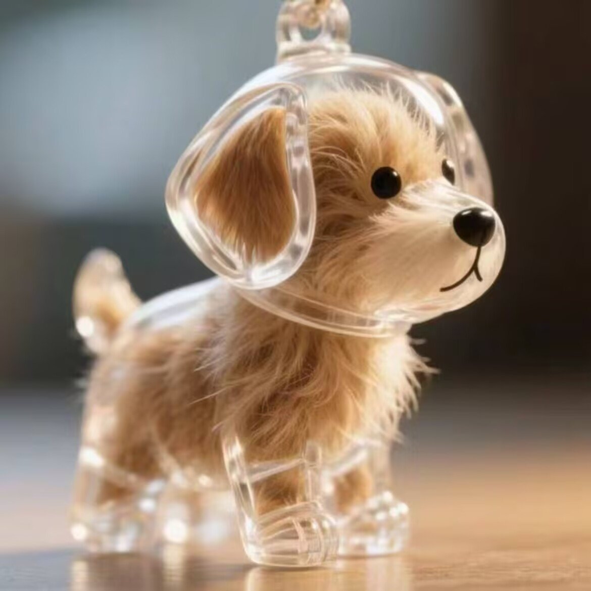 Caixinha Transparente Porta-Pelo de Pet – Lembrança Decorativa Anti-Pó